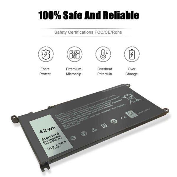 Laptop Battery 3500mAh 42Wh 3 Cell Replacement for Dell Latitude 3300 P95G001 Battery - Image 5