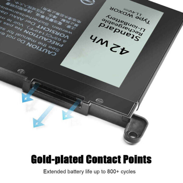 Laptop Battery 3500mAh 42Wh 3 Cell Replacement for Dell Latitude 3300 P95G001 Battery - Image 4